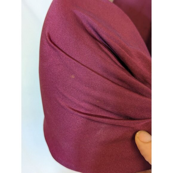 Joan Smalls Smart Sexy Burgundy Racerback Tie-Front Bikini Top 36DDD Nylon/Spand - Picture 2 of 4